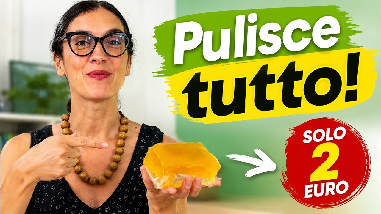 Non comprare più detersivi! Pulisci tutta la casa con questo panetto da 2€