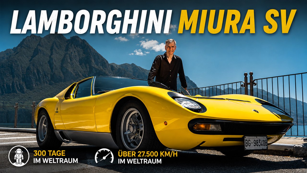 Lamborghini Miura SV: Astronaut Paolo Nespoli trifft eine Legende