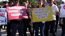 Cumhuriyet Üniversitesi Vakfı Okulları öğretmenlerinden maaş eylemi