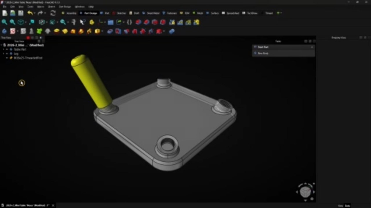 🔩 FreeCAD Part Design Tutorial - FreeCAD External Threads - FreeCAD ...
