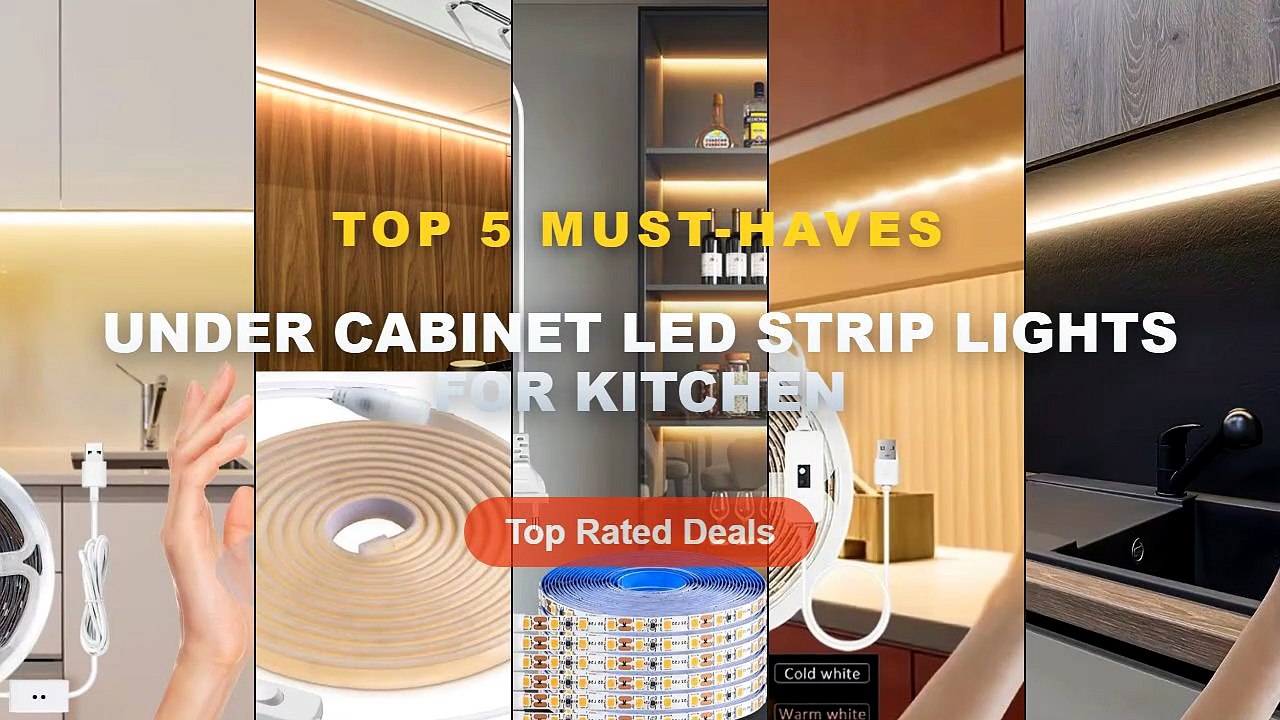 Amazing Under Cabinet LED Strip Lights For Kitc...