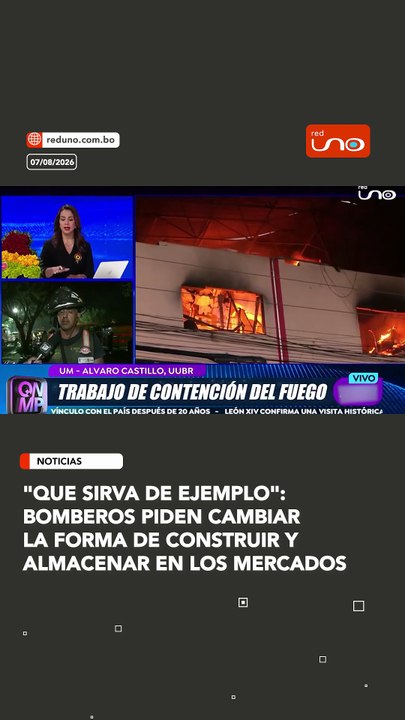 "Que sirva de ejemplo":bomberos piden cambiar la forma de construir y almacenar en los mercados