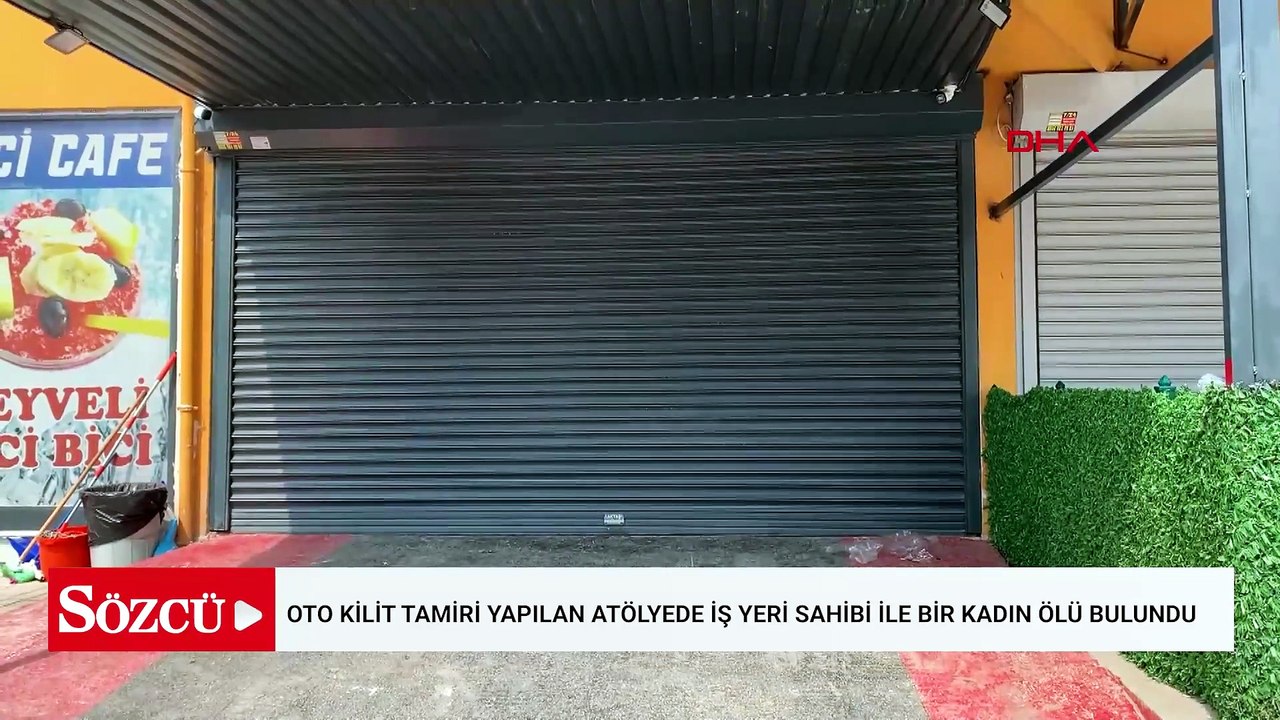 Oto kilit tamiri yapılan atölyede iş yeri sahibi ile bir kadın ölü bulundu