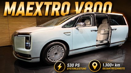 Der Maextro V800 ist eine 530-PS-Luxus-Lounge mit Kaffeemaschine!