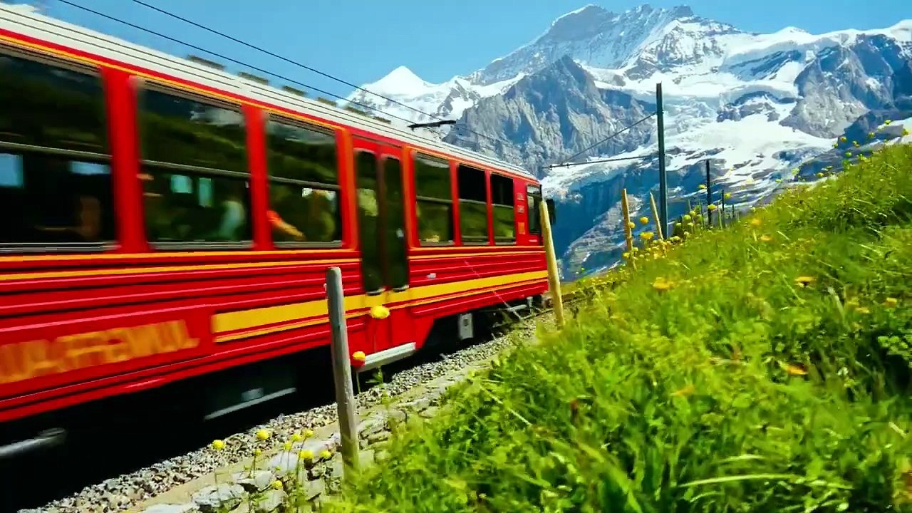 Switzerland 4K • Relaxation en Suisse • De l’Hiver au Printemps avec Musique Apaisante