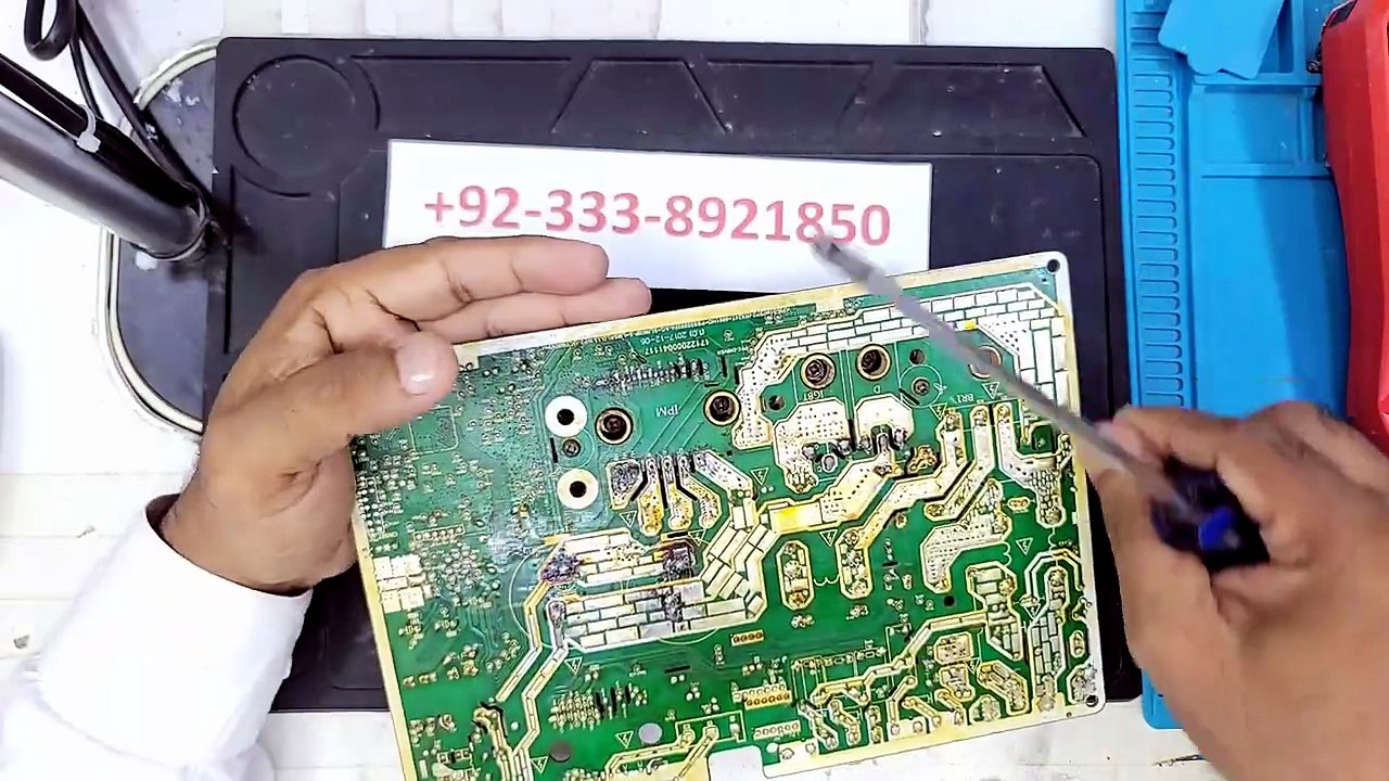 Dawlance Orient E1 EL01 Outdoor PCB Repair, Change IPM SS30S92F aur Training Center - Babar Electronics HVACR