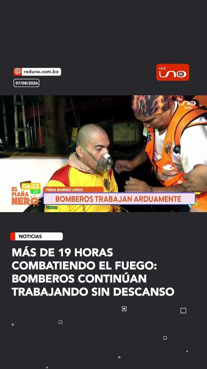 Más de 19 horas combatiendo el fuego: bomberos continúan  trabajando sin descanso