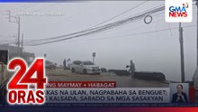 Malakas na ulan, nagpabaha sa Benguet; ilang kalsada, sarado sa mga sasakyan | 24 Oras
