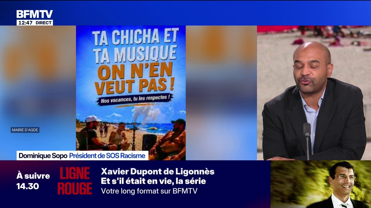 Affiche du maire RN d'Agde jugée raciste: "Il y a un arrière-fond raciste qui est assez clair", estime le président de SOS Racisme