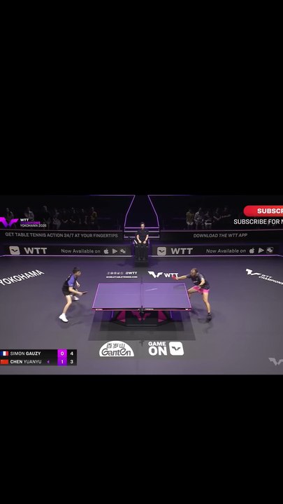 Simon gauzy incredible rallies au WTT Yokohama 2026