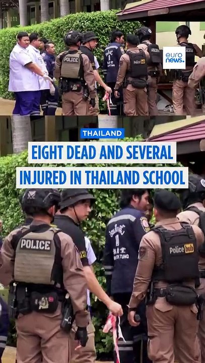 Eight dead, including teen suspect's grandparents, in Thailand shooting, police say
