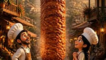 Giant Seekh Kabab Made in a Fantasy Village 🔥🥙 | Satisfying 3D Animation"