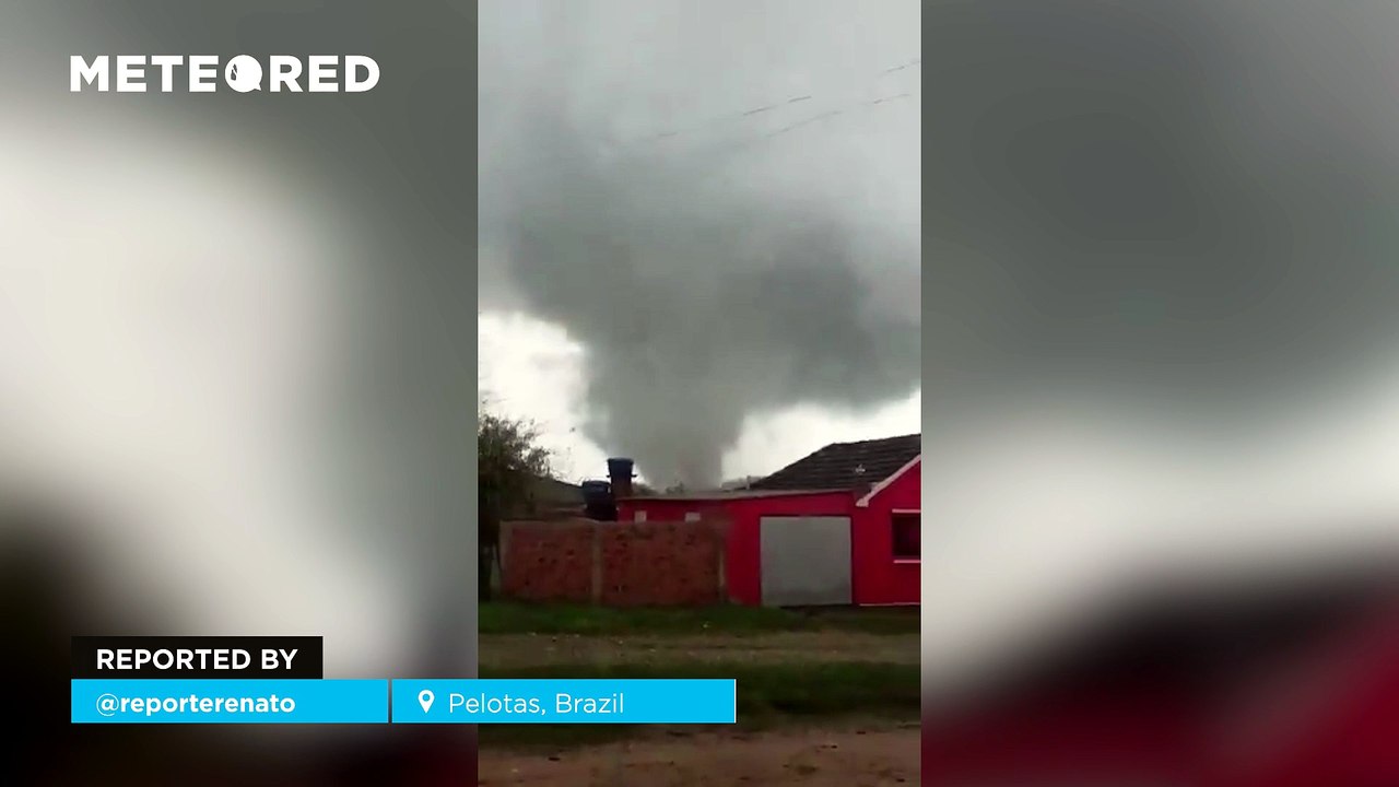 Tornadoes and extreme rainfall in Pelotas, Brazil
