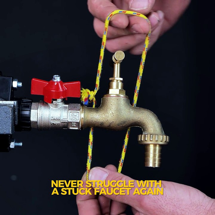 Try this easy hack to remove a stuck faucet💡