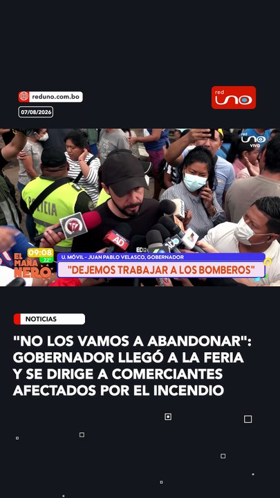 "No loS vamos a abandonar":Gobernador llegó a la feria Y SE DIRIGE A comerciantes afectados por el incendio