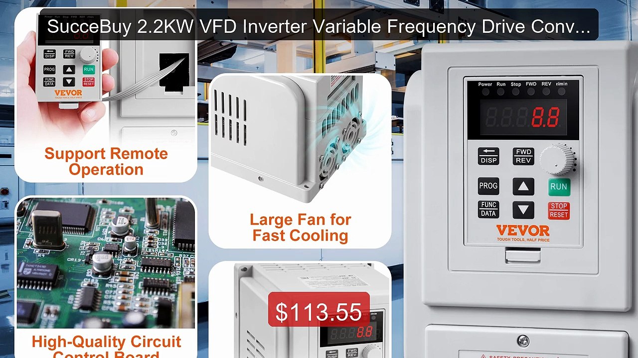 SucceBuy 2.2KW VFD Inverter Variable Frequency Drive Conver... -- Top ...