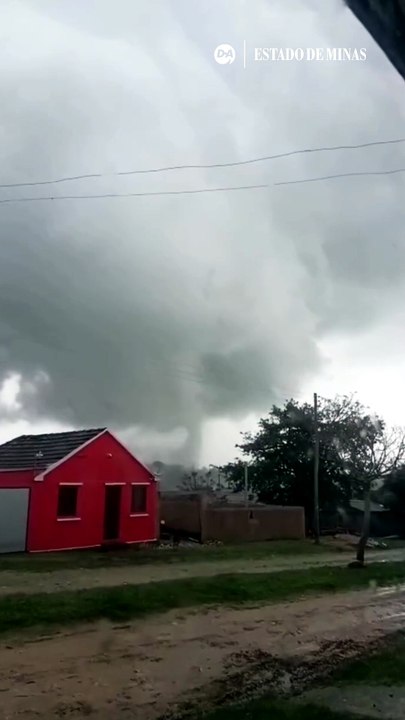 Tornado atinge Pedro Osório no RS