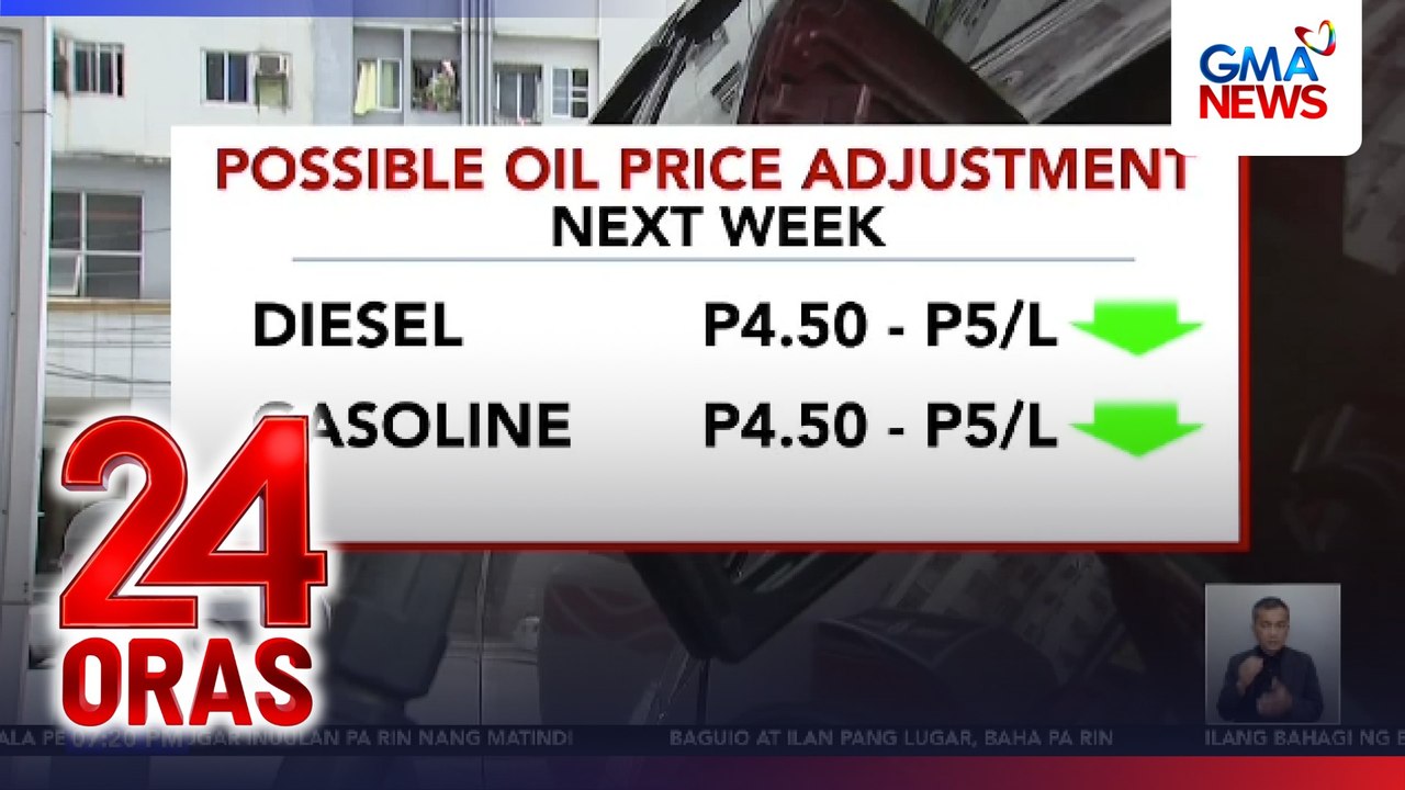 Bigtime rollback sa presyo ng petrolyo, psoible sa susunod na linggo ayon sa DOE | 24 Oras