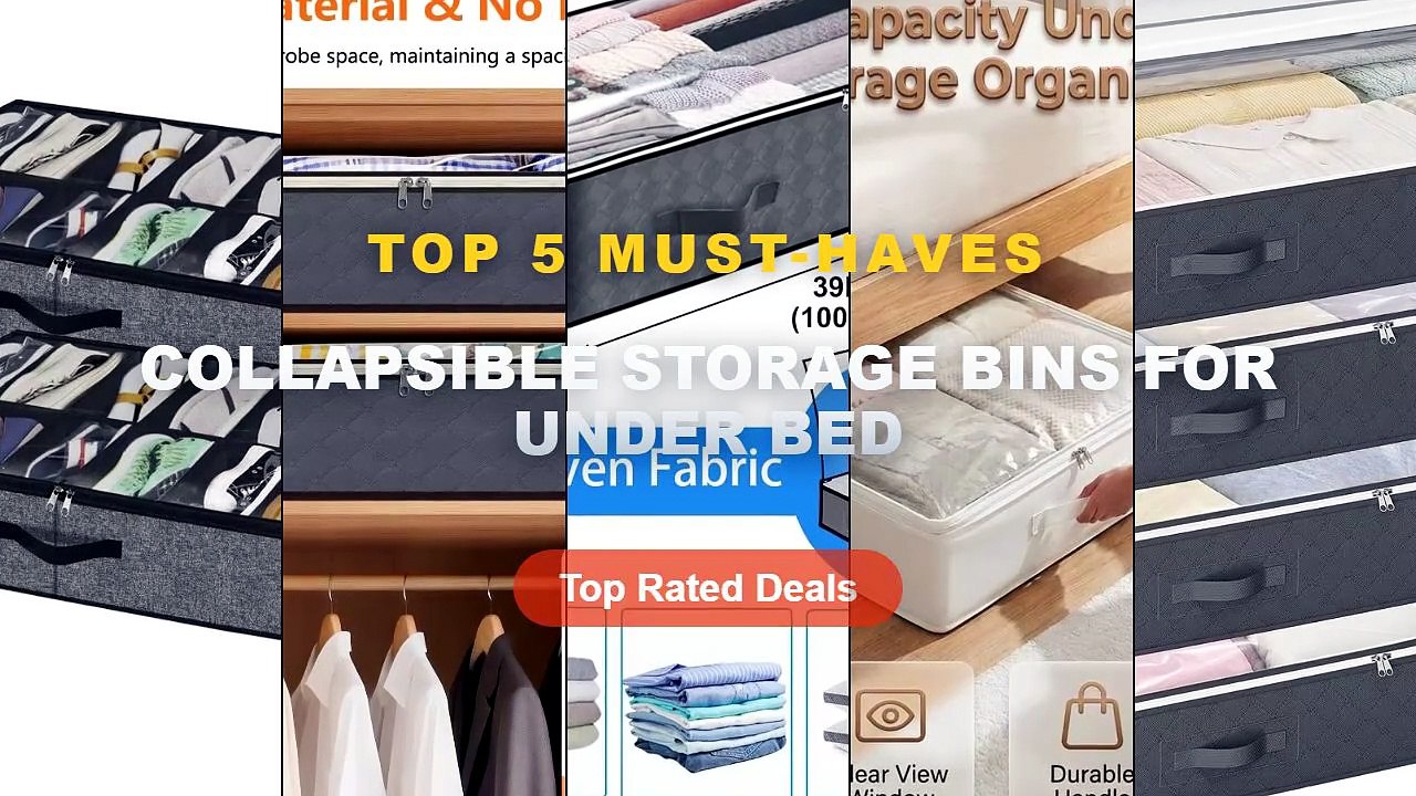 Ultimate Guide to the Best Collapsible Storage Bins For Under Bed - Under Bed Storage Containers, Storage Bins with Clea...