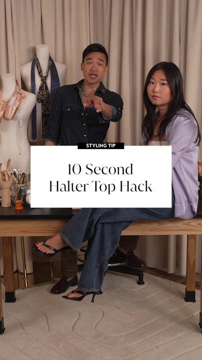How to Turn a Button-Down Shirt Into a Halter Top