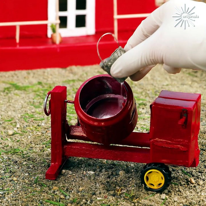 DIY miniature farm setup 🐓🏠