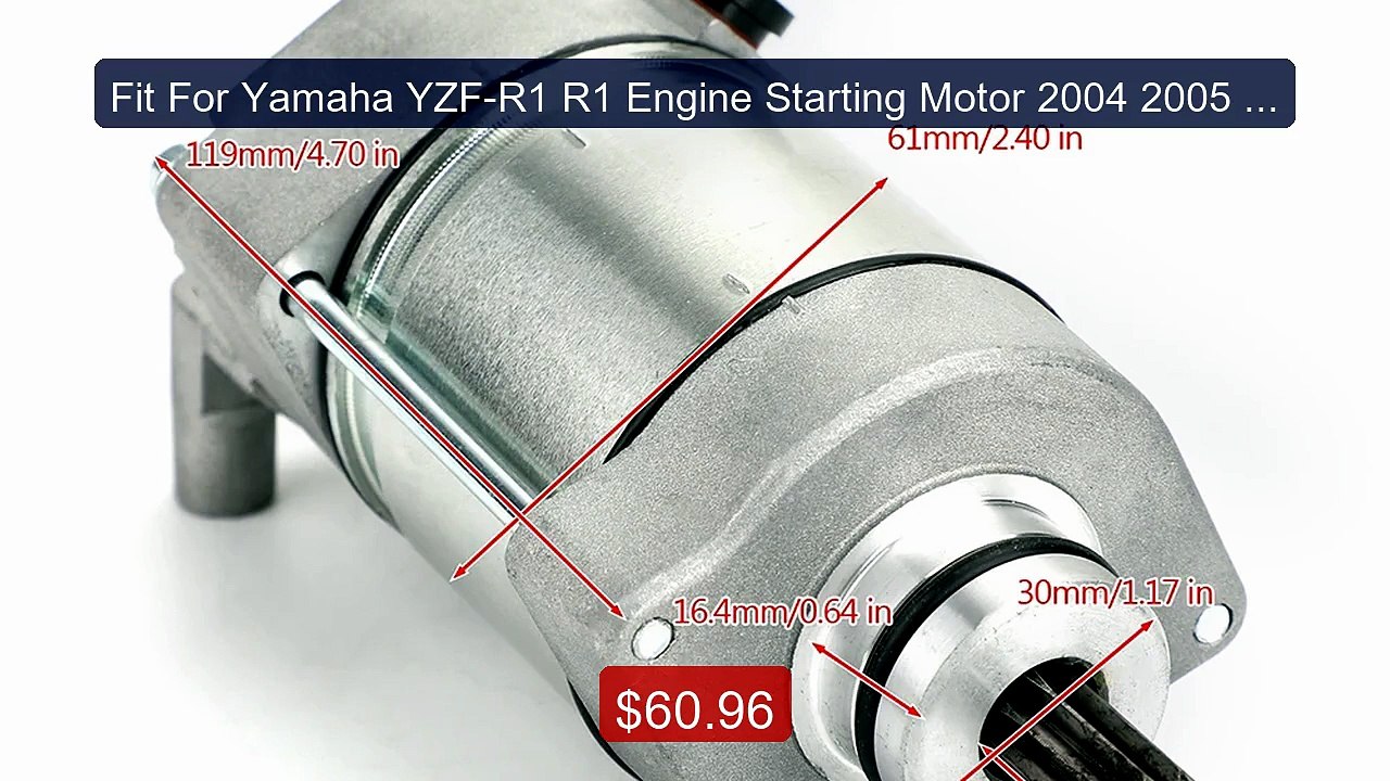 Fit For Yamaha YZF-R1 R1 Engine Starting Motor...