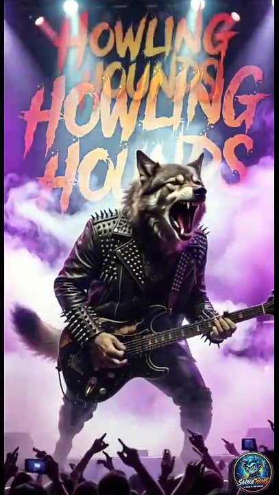 Rockstar Dog Shreds Guitar Live! 🎸 HOWLING HOUNDS Goes Wild