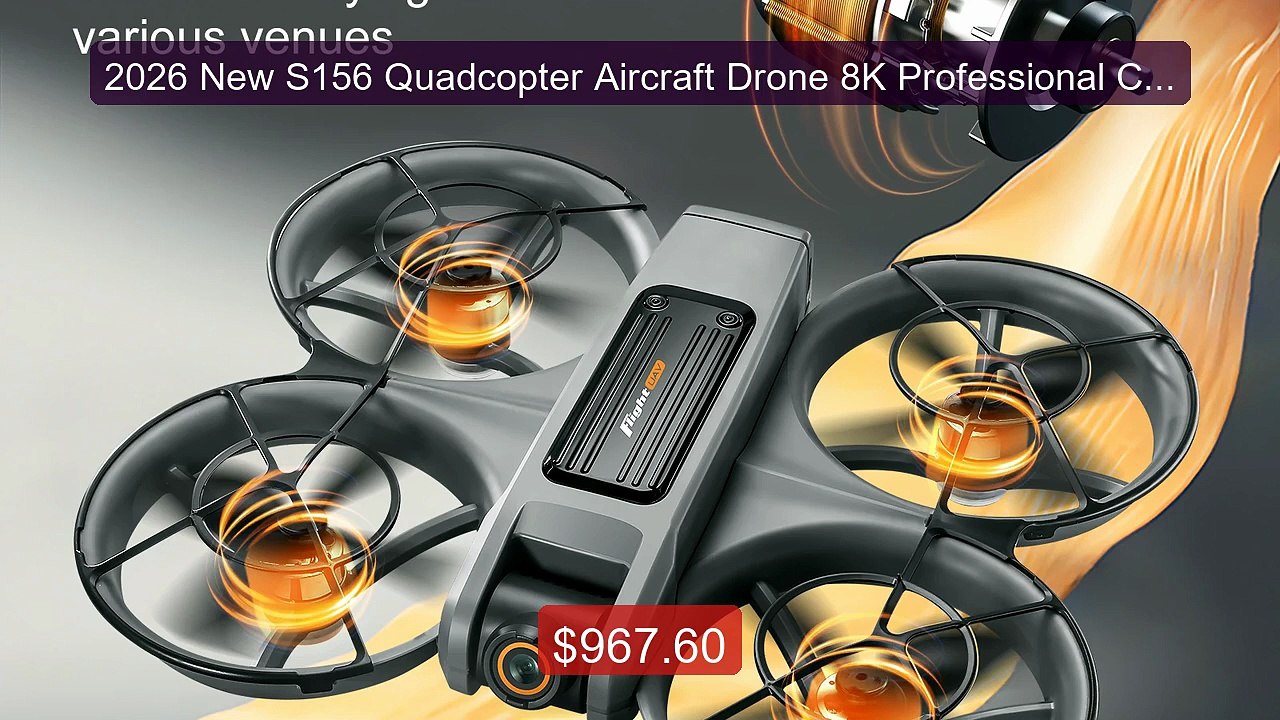 2026 New S156 Quadcopter Aircraft Drone 8K Professional Camera ...