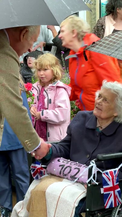 King Charles meets local people during Dingwall visit