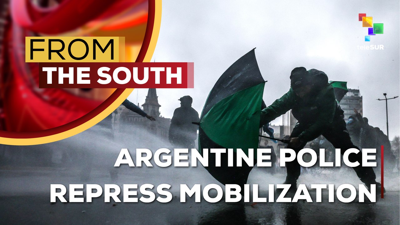 FTS 08:30 07-08: Argentine police repress mobilization against Inviolability of Private Property Bill