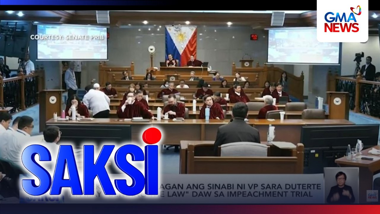 Prosekusyon, pinalagan ang sinabi ni VP Sara Duterte na may "bending the law" daw sa impeachment trial | Saksi