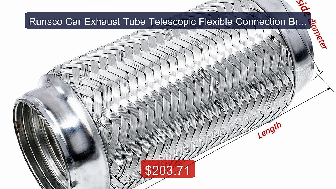 Runsco Car Exhaust Tube Telescopic Flexible Connection Brai... -- Top Pick 2026 | Unbeatable Price!