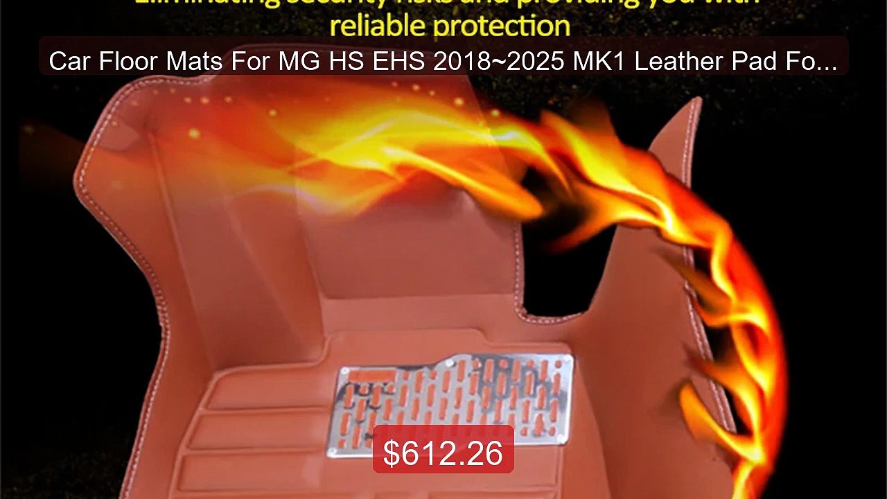 Car Floor Mats For MG HS EHS 2018~2025 MK1 Leather Pad Foot C... -- Amazing Value 2026 | Must Have!