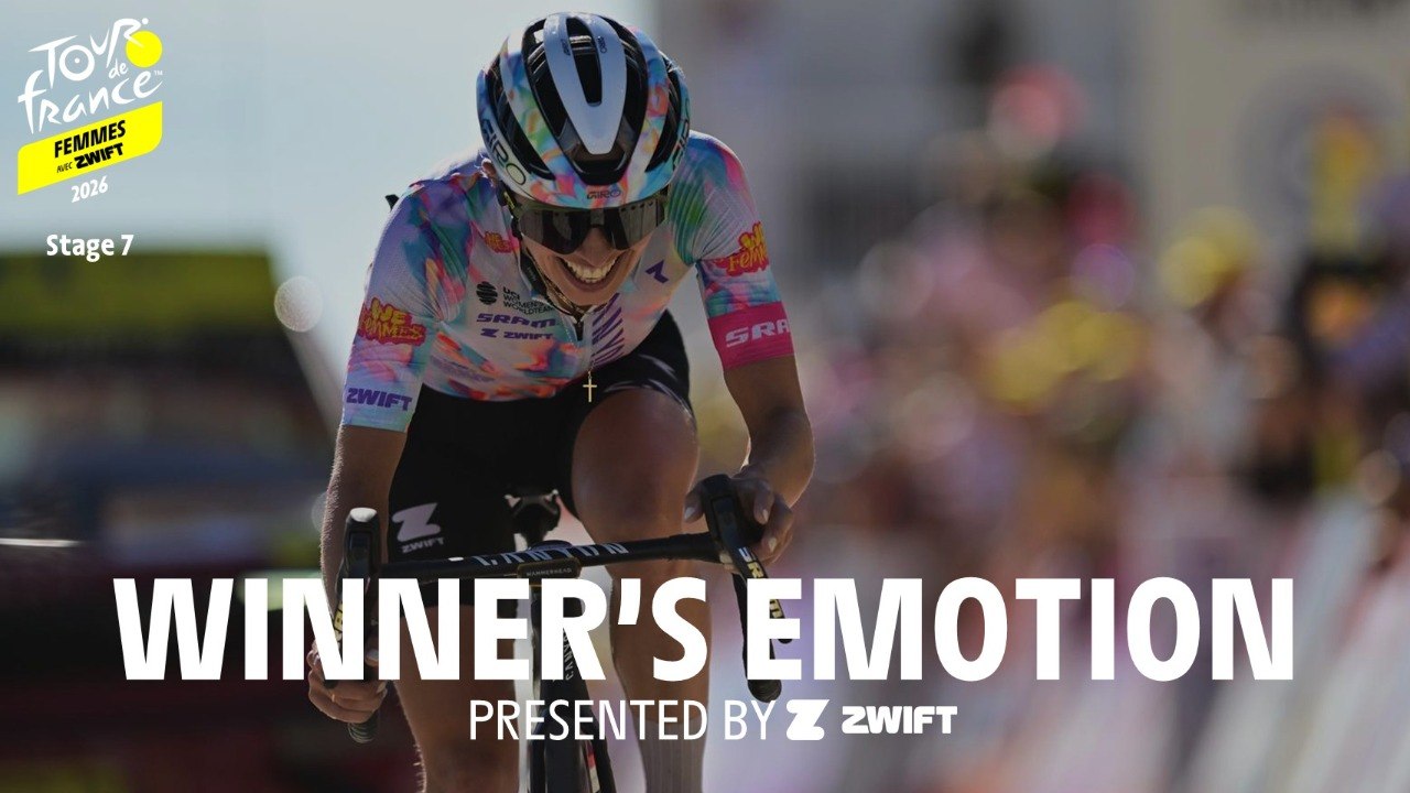 Tour de France Femmes avec Zwift 2026 - Stage 7 Winner's emotion