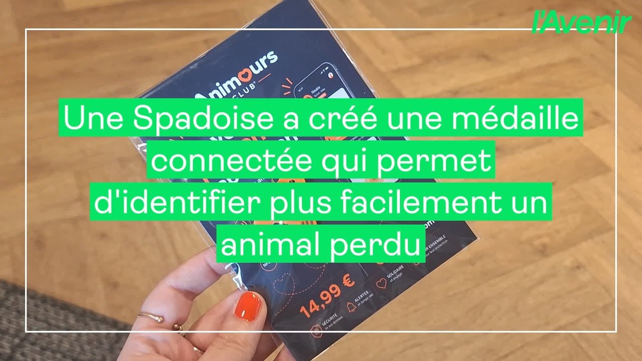 Une Spadoise a créé une médaille connectée qui permet d'identifier plus facilement un animal perdu