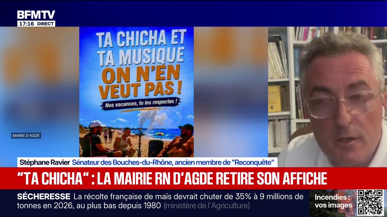 Affiche polémique à Agde: "Le maire est tout à fait dans sa fonction", estime le sénateur Stéphane Ravier