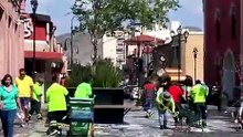 Refuerzan limpieza en el primer cuadro de Saltillo tras fiesta patronal del Santo Cristo