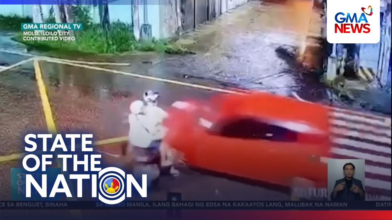 Mag-asawang sakay ng motorsiklo, sugatan matapos salpukin ng kotse | SONA