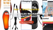 Best Heated Insoles Rechargeable For Winter Boots on AliExpress | Review