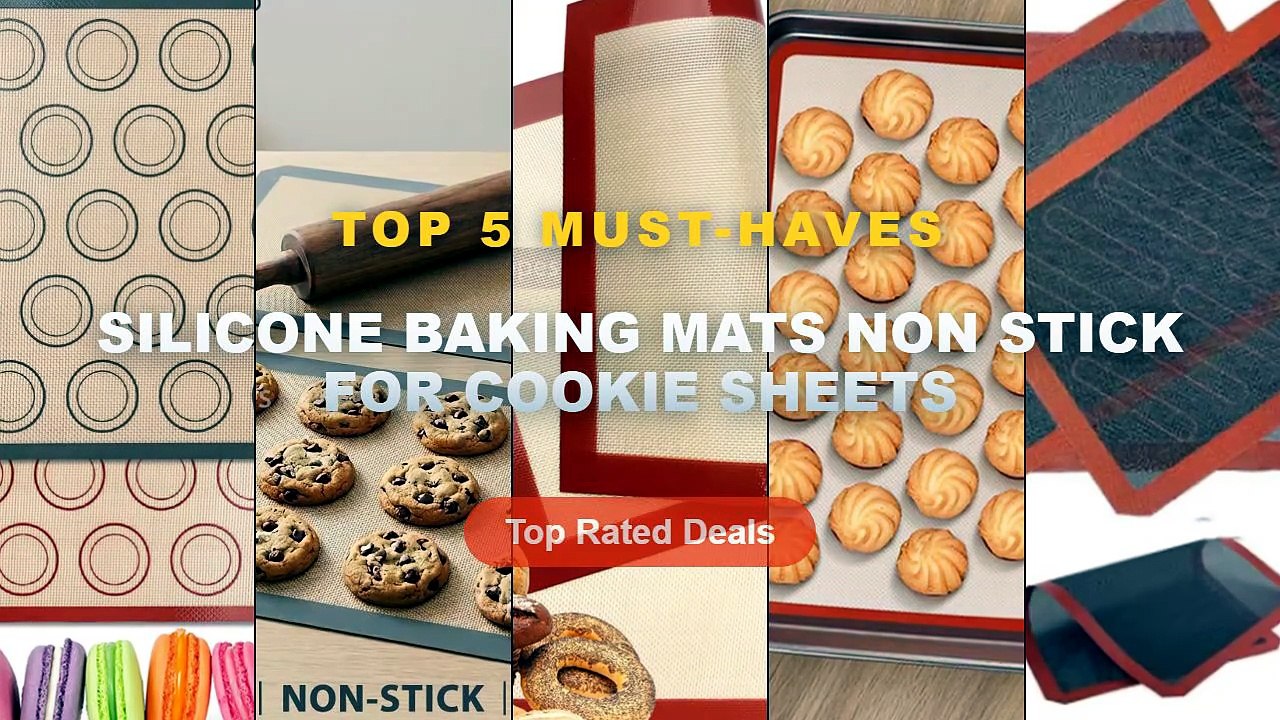 Amazing Silicone Baking Mats Non Stick For Cook...