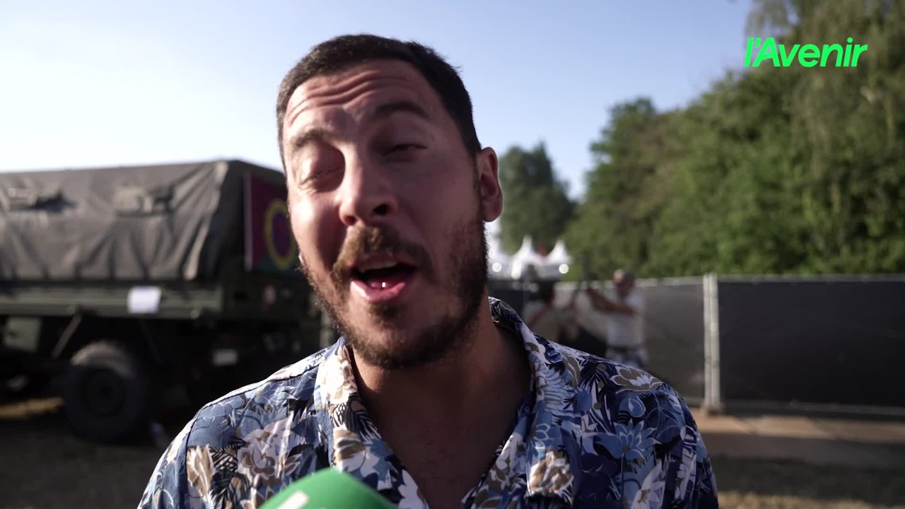 Entre death ride et concert de Roméo Elvis, Eden Hazard est la grosse surprise du Ronquières Festival