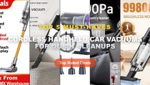 Cheap & Best Cordless Handheld Car Vacuums For Quick Cleanups Unboxing & Review