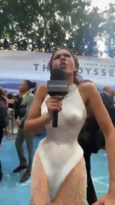 Zendaya 'The Odyssey' UK Premiere Interview 2 - VERTICAL