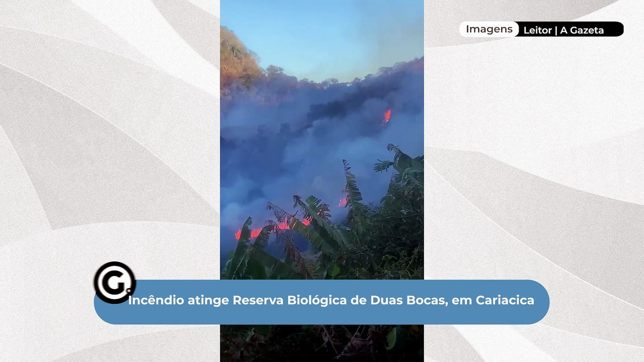 Incêndio atinge Reserva Biológica de Duas Bocas, em Cariacica