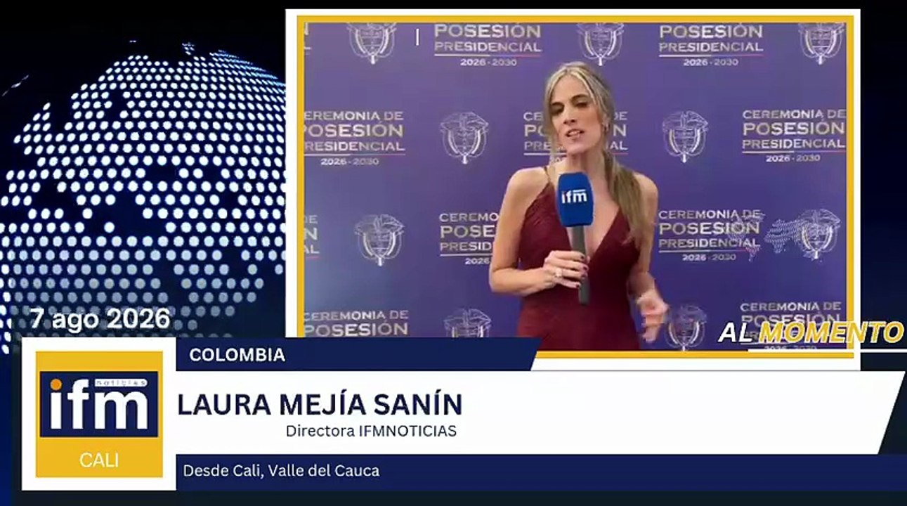 IFMNOTICIAS desde Cali en la posesión del presidente Abelardo de la Espriella.