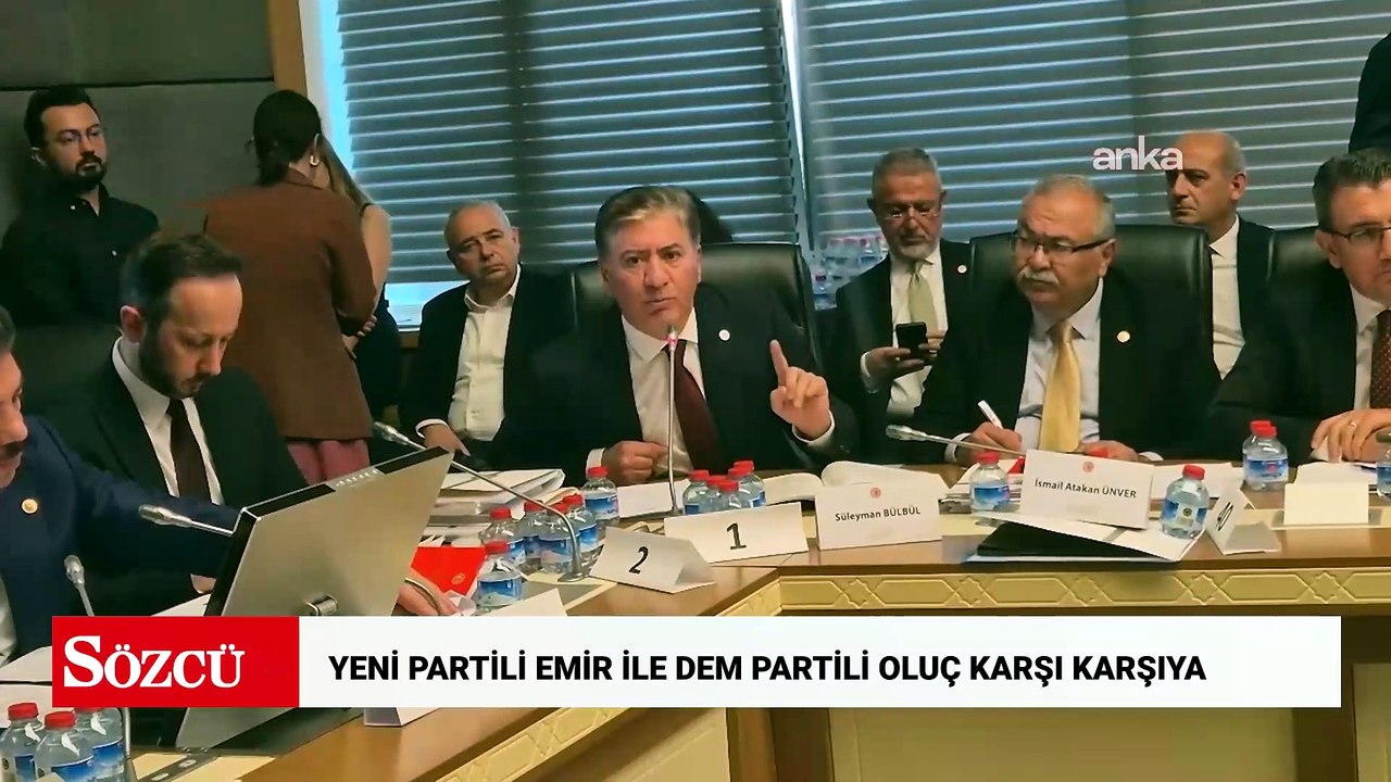 Adalet Komisyonu'nda Demirtaş gerilimi! YENİ Partili Emir ile DEM Partili Oluç karşı karşıya