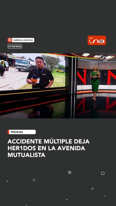 Accidente múltiple deja her1dos en la avenida Mutualista