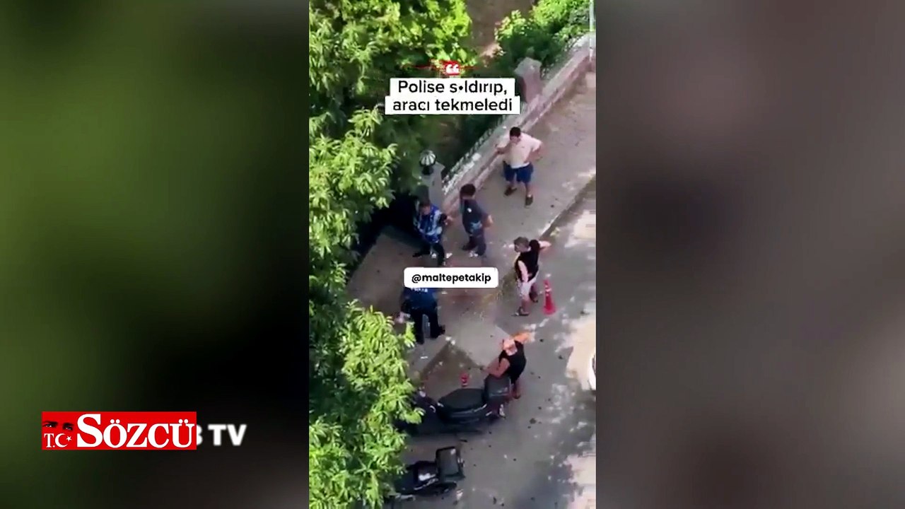 Maltepe’de sokak ortasında çıplak gezen şahıs polise saldırdı