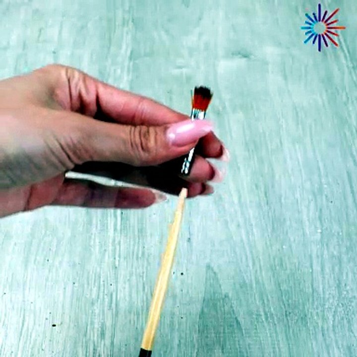 Just a little brush makes a big fix for this wall flaw