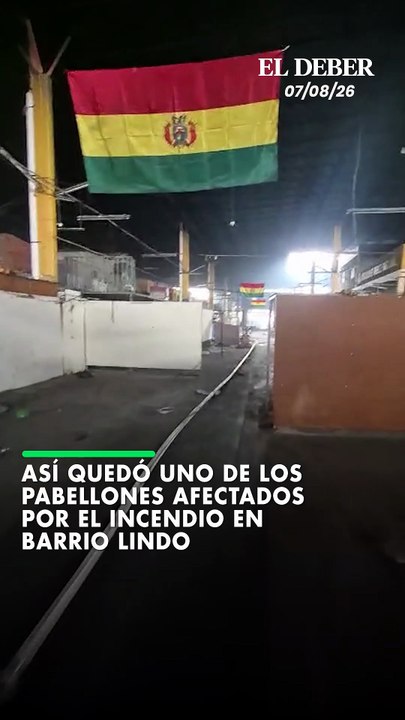 Así quedó uno de los pabellones afectados por el incendio en Barrio Lindo